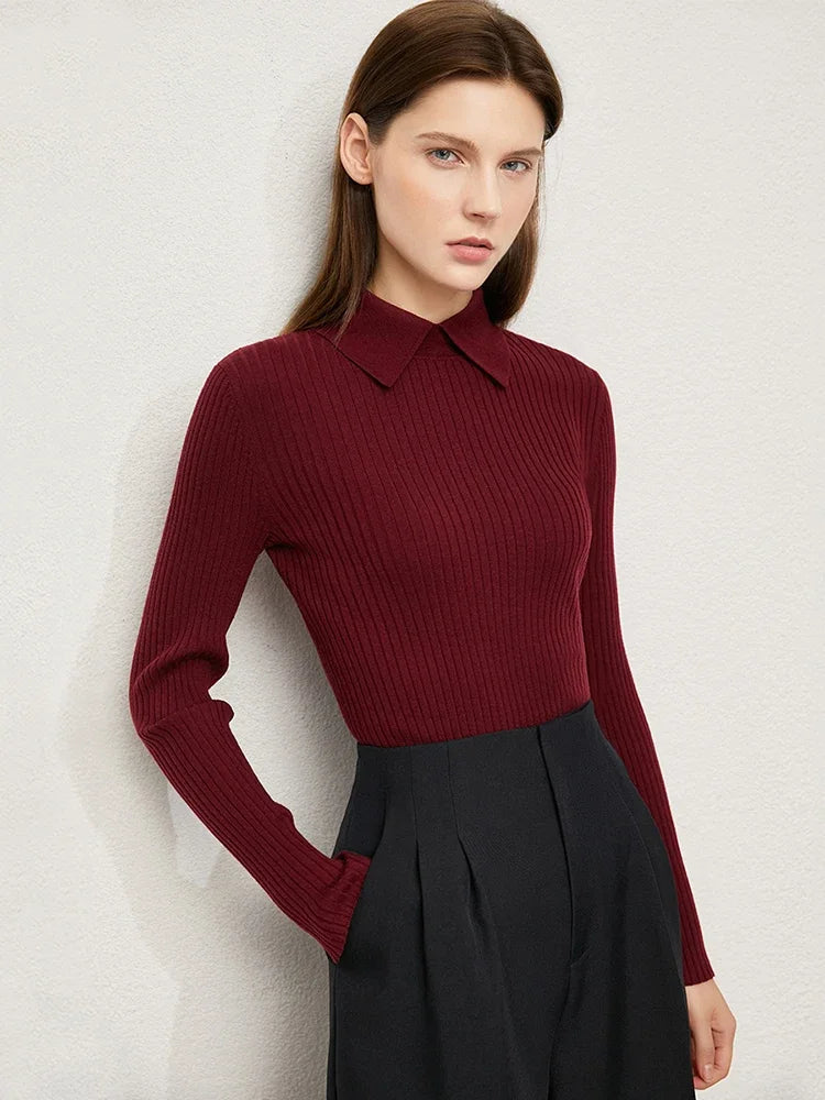 Audrey Wool Blend Polo