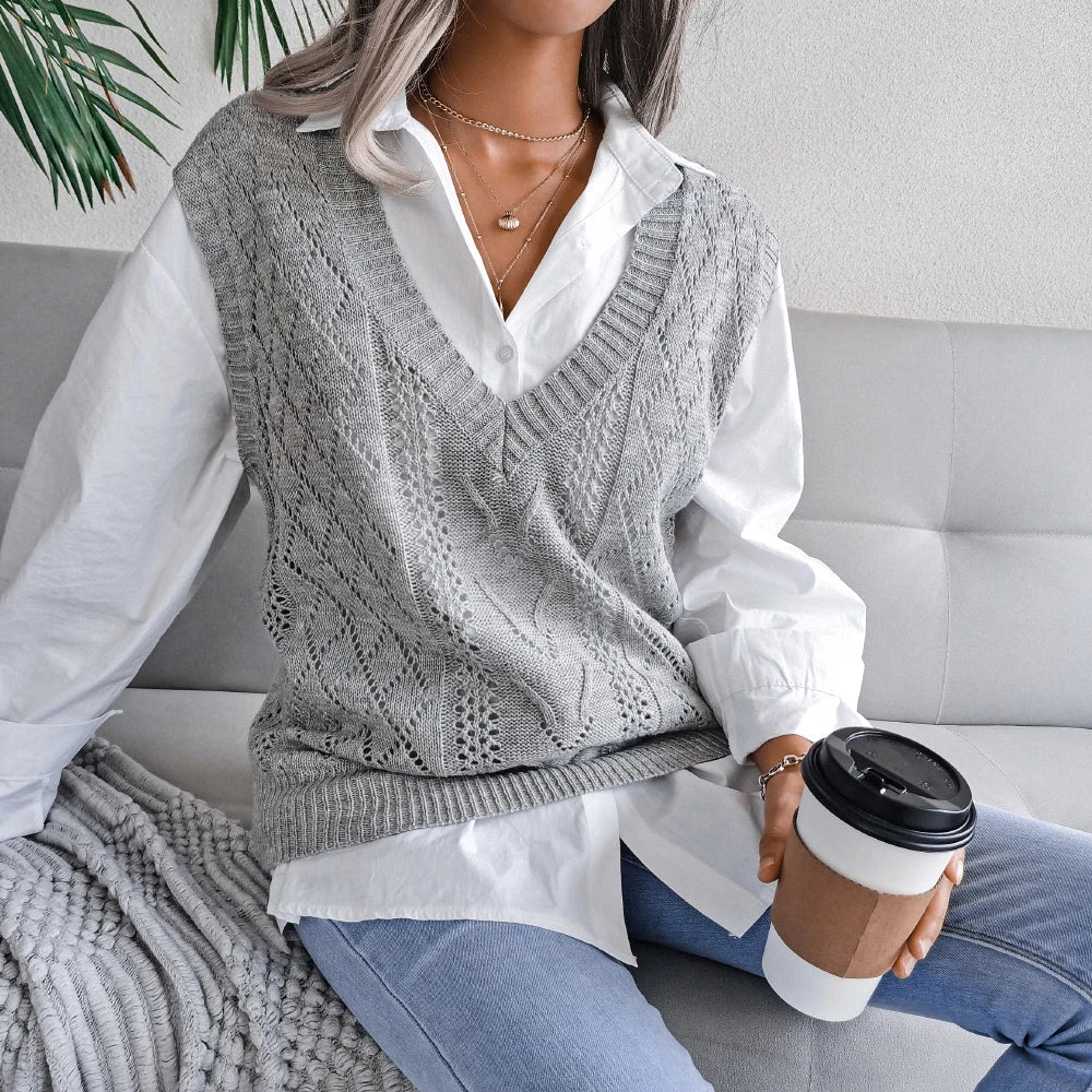 Ellsworth Calloway Knitted Wool Vest