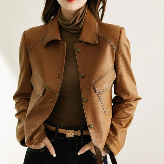 Dax Moto Leather Lapel Jacket