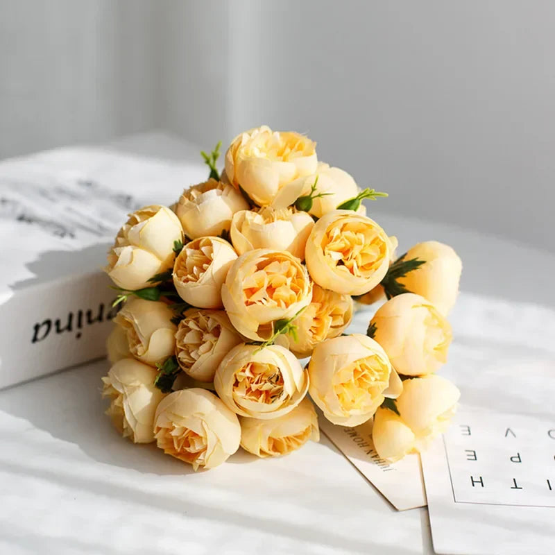 Tranquility Silk Floral Peony Bouquet