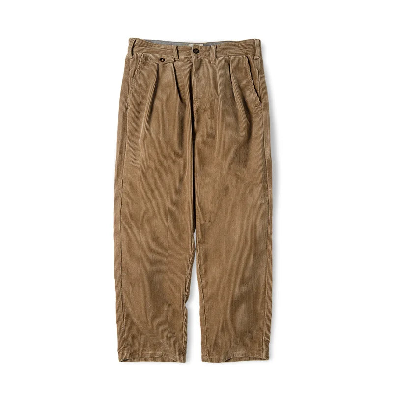 Retro Wide-Leg Corduroy Trousers