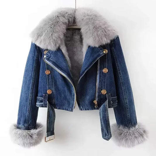 Delmare Fur-Trim Jacket
