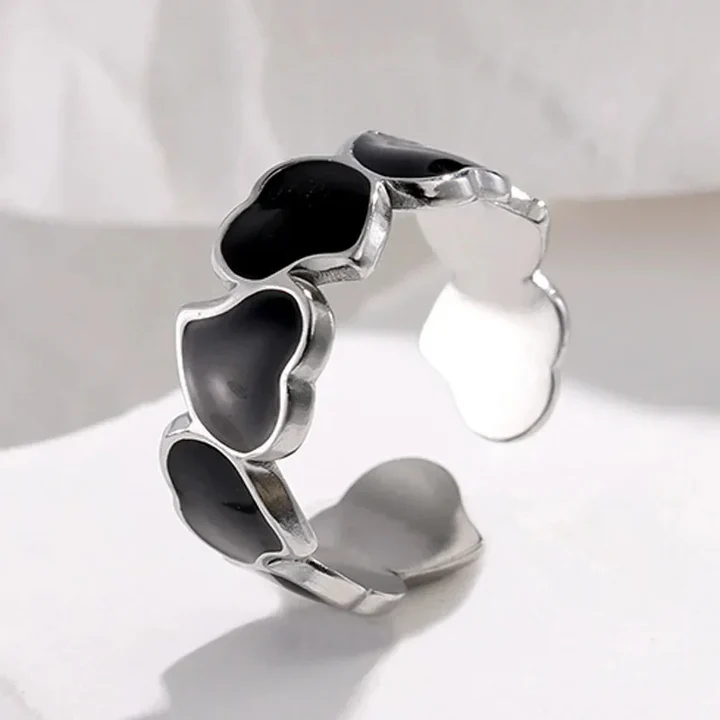 Loveknot Heart Link Ring