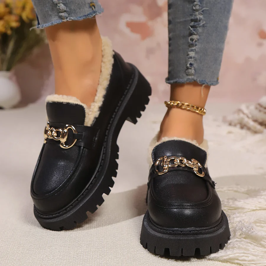 Keller Sherpa-Lined Platform Loafer